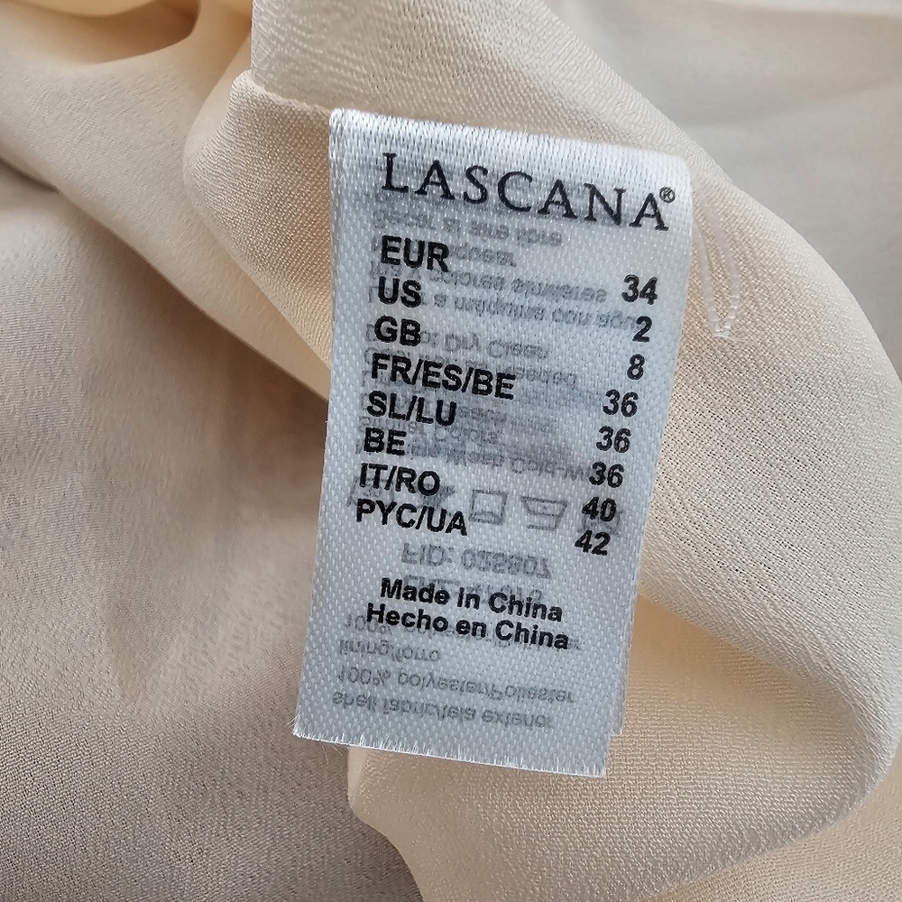 NWT LASCANA About You Long Sleeve Boho Shirt Dress Mixed Print Size 2 - Picture 10 of 16